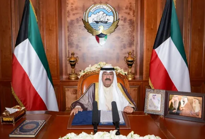 ‎قرار أمير الكويت حل مجلس الأمة وتعليق بعض بنود الدستور لمدة لا تزيد على 4 سنوات
